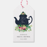 Heure pour thé nuptiale douche merci étiquettes ca