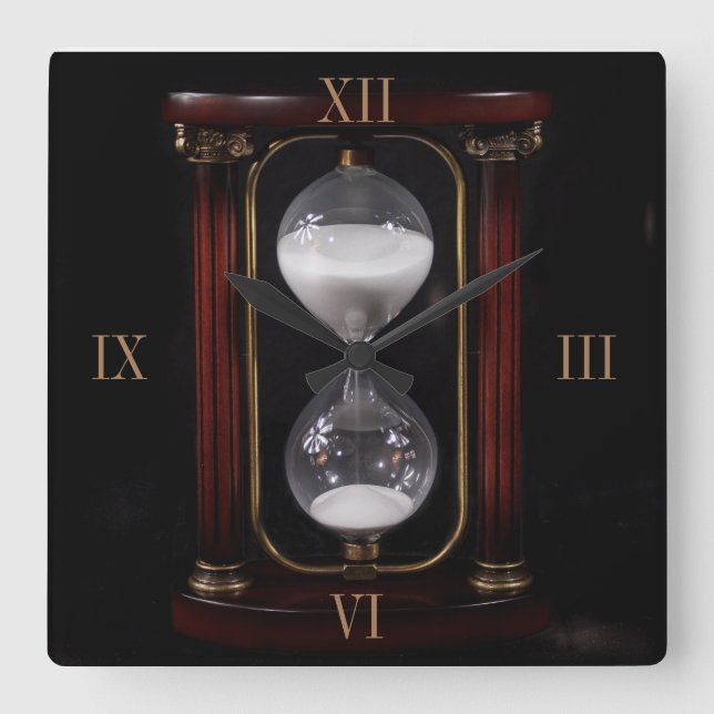 HEURES DE CLASSE CARRÉ VERRE HORLOGE (Recto)
