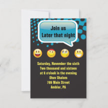 HEUREUSE Carte de réception du Bat mitzvah du bar