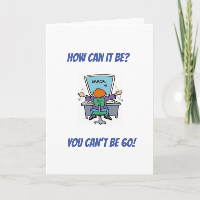 **HEUREUSE CARTE DU 60e ANNIVERSAIRE** (Devant)