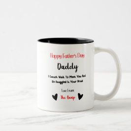 Heureuse Fête des pères Papa Amour De La Mug Bump