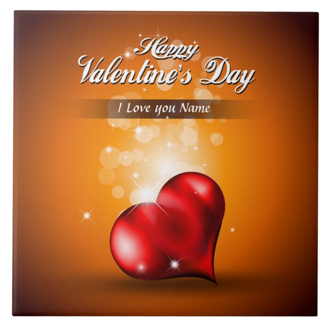 Heureuse Sainte-Valentin 4 carreaux (Devant)