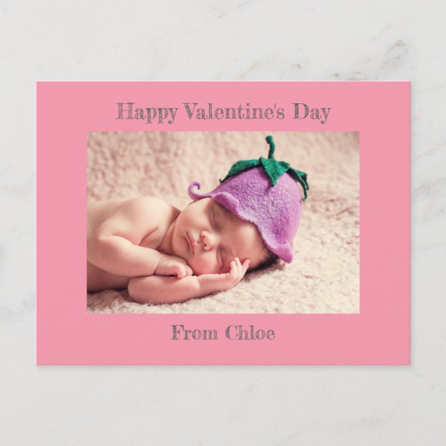 Heureuse Sainte-Valentin | Carte postale Pink Baby (Devant)