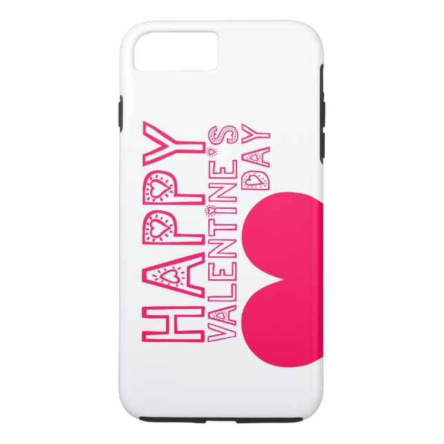 Heureuse Sainte-Valentin Cute Coque iphone (Dos)