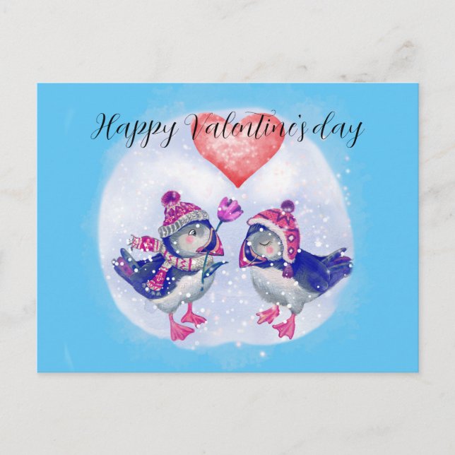 Heureuse Sainte-Valentin de carte postale (Devant)