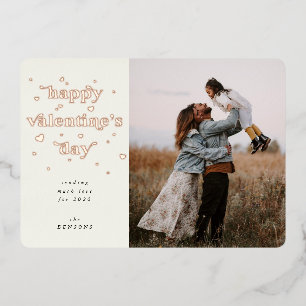 Heureuse Sainte-Valentin d'huile + Carte photo de