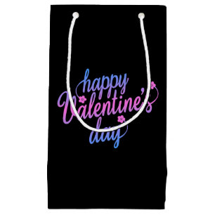 Heureuse Sainte-Valentin floral mou  Sac cadeau