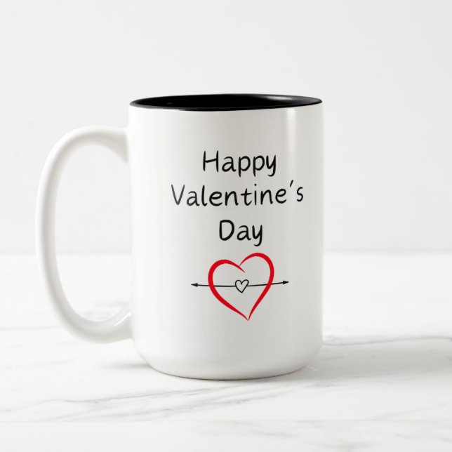 Heureuse Sainte-Valentin Mug (Gauche)