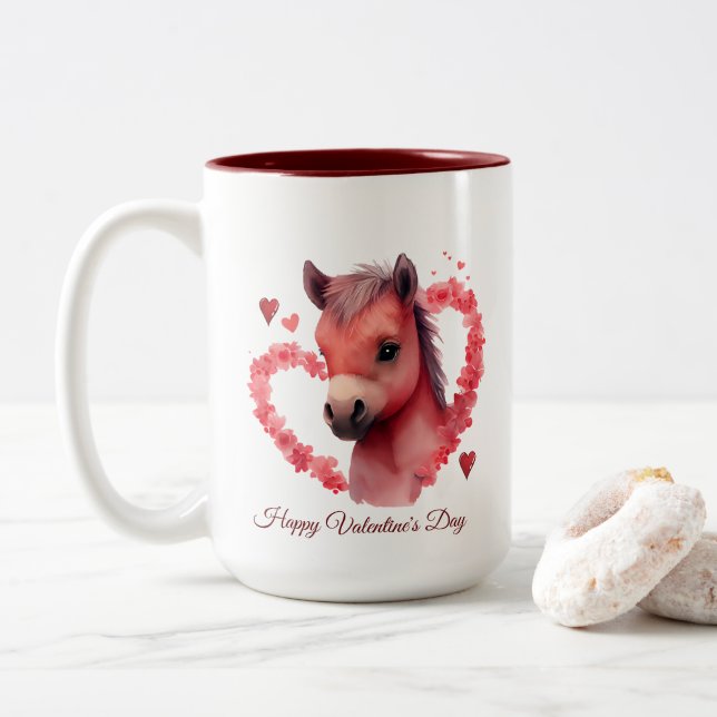 Heureuse Sainte-Valentin Mug (Avec donut)