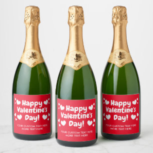 Heureuse Sainte-Valentin personnalisé Étiquette de