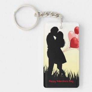 Heureuse Sainte-Valentin Porte - clé acrylique