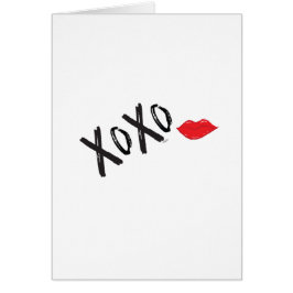 Heureuse Sainte-Valentin Red XOXO Love Kiss