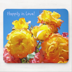 Heureusement amoureux ! Tapis de souris pour elle
