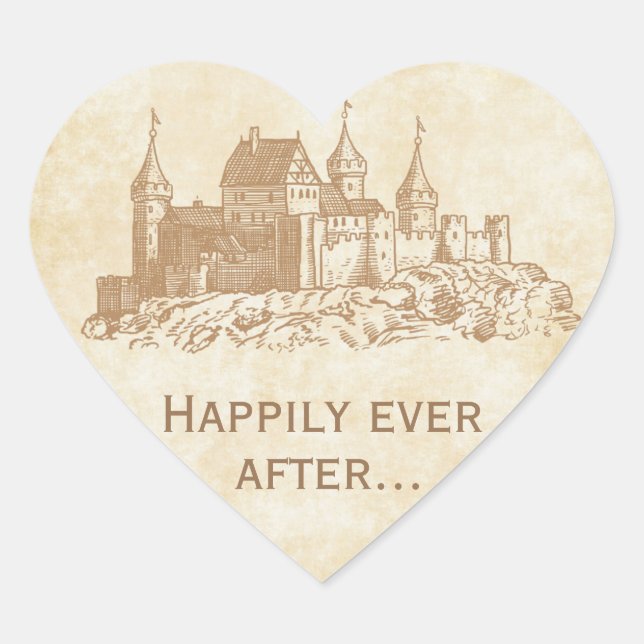 Heureusement Jamais Après Mariage Favor Stickers (Devant)