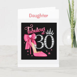 HEUREUX *30e ANNIVERSAIRE POUR VOUS * FILLE* Carte