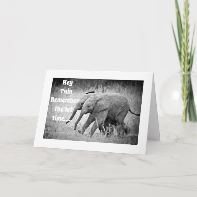 HEUREUX **40e ANNIVERSAIRE À MA CARTE "TWIN" (Devant)