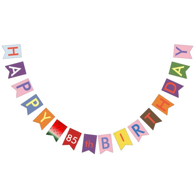 heureux 85e anniversaire drapeaux de bunting (Tout)