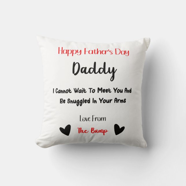 Heureux Amour Fête des pères Du Coussin Bump (Recto)