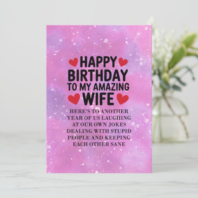 heureux anniversaire à ma carte femme extraordinai (Debout devant)