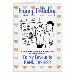 Heureux Anniversaire Banque caissier
