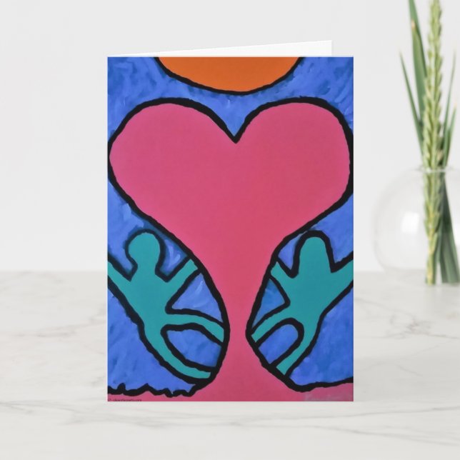 HEUREUX ANNIVERSAIRE Carte de voeux "NOTRE AMOUR" (Devant)