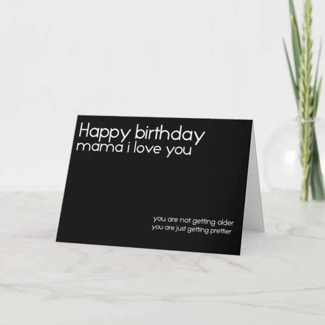 heureux anniversaire je vous aime maman carte d'an (Devant)