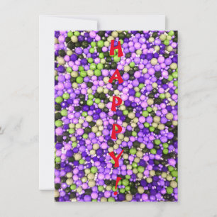 HEUREUX ! Carte de vœux simple