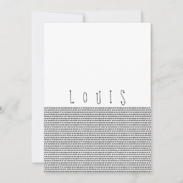 HEUREUX | Carte faire-part de naissance à points n