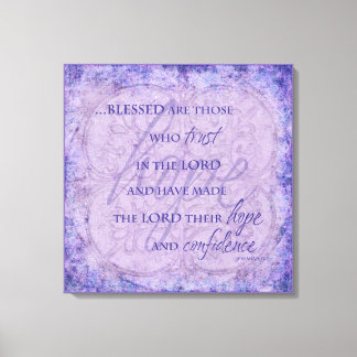 Heureux ceux qui font confiance au Seigneur Toile