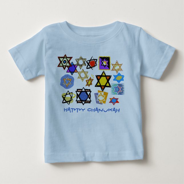 HEUREUX CHANUKKAH BABY TEE - SHIRTS - HAUTS JOURS  (Devant)