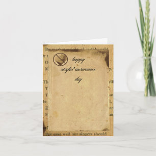 Heureux choisit la carte de voeux de jour de