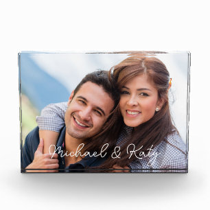 Heureux Couple Photo Bloc photo personnalisé