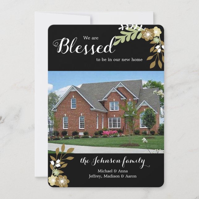 Heureux d'être dans le Faire-part de la nouvelle m (Devant)