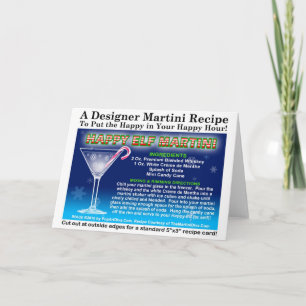 HEUREUX ELF MINT CHRISTMAS COCKTAIL CARTE DE RECET