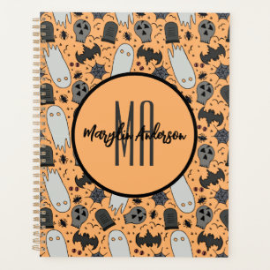 HEUREUX HALLOWEEN ÉFFRAYANT MONOGRAMME PERSONNALIS