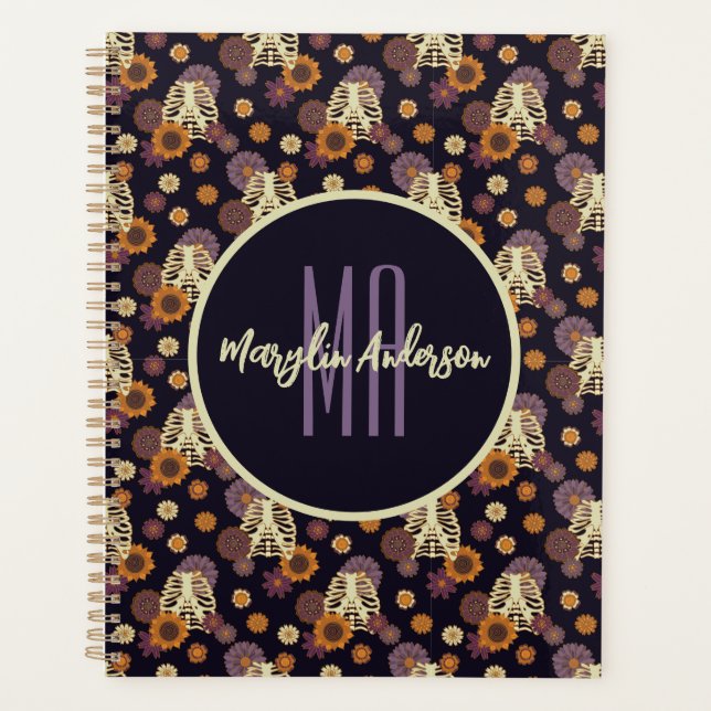 HEUREUX HALLOWEEN ÉFFRAYANT MONOGRAMME PERSONNALIS (Devant)