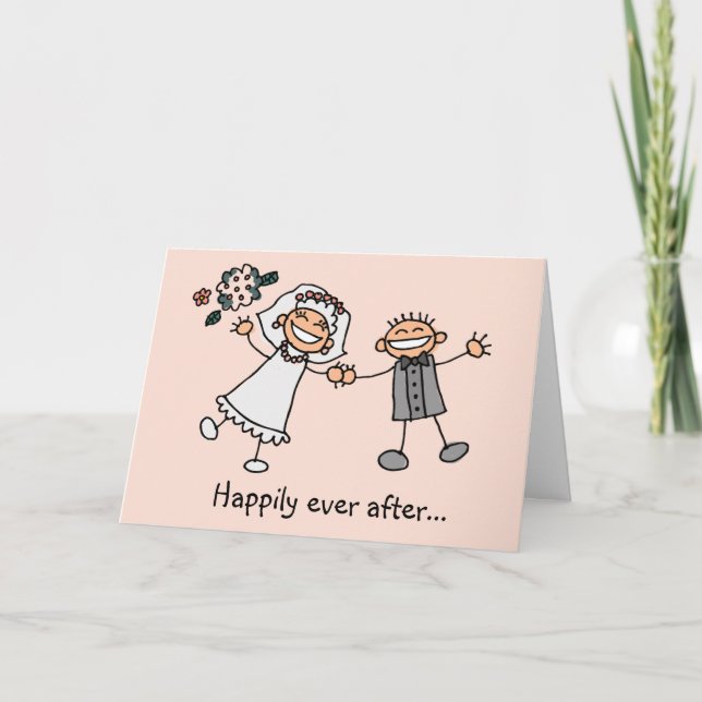 Heureux Jamais après carte mariage (Devant)