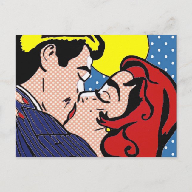 Heureux Jamais après Pop Art carte postale (Devant)