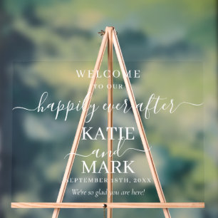 Heureux Jamais Après White Welcome Transparent