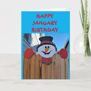 HEUREUX ***JANVIER*** ANNIVERSAIRE À VOUS ! CARTE