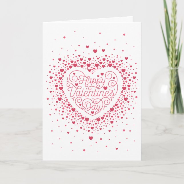 HEUREUX JOUR DE VALENTINE / Carte de Saint Valenti (Devant)