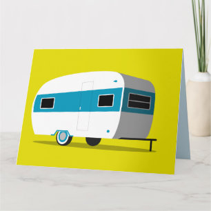 HEUREUX MARIAGE ANNIVERSAIRE CAMPER GRANDE CARTE