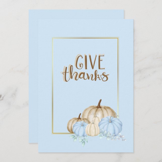 Heureux merci de donner faire-part (Devant / Derrière)