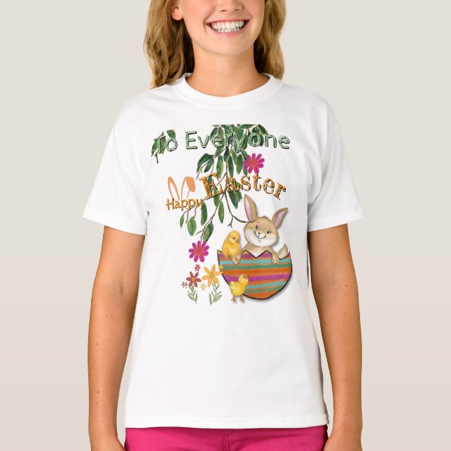 HEUREUX PÂQUES à tous T-shirt (Devant)