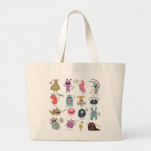 HEUREUX Sac fourre-tout PERSONNALISÉ MONSTER