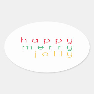 HEUREUX Stickers JEUX JOLLY Oval