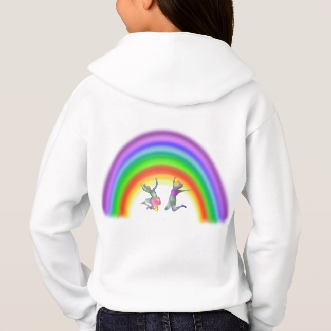 Heureux Sweat - shirt à capuche Rainbow Friends (Dos)