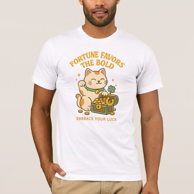 Heureux Toi ! T-shirt Chat Prosperity Whimsical (Devant)