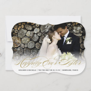 Heureux toujours après Mariage Carte photo Faire-p