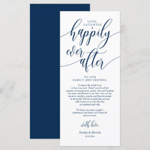 Heureux toujours après, Place Setting Merci Cartes